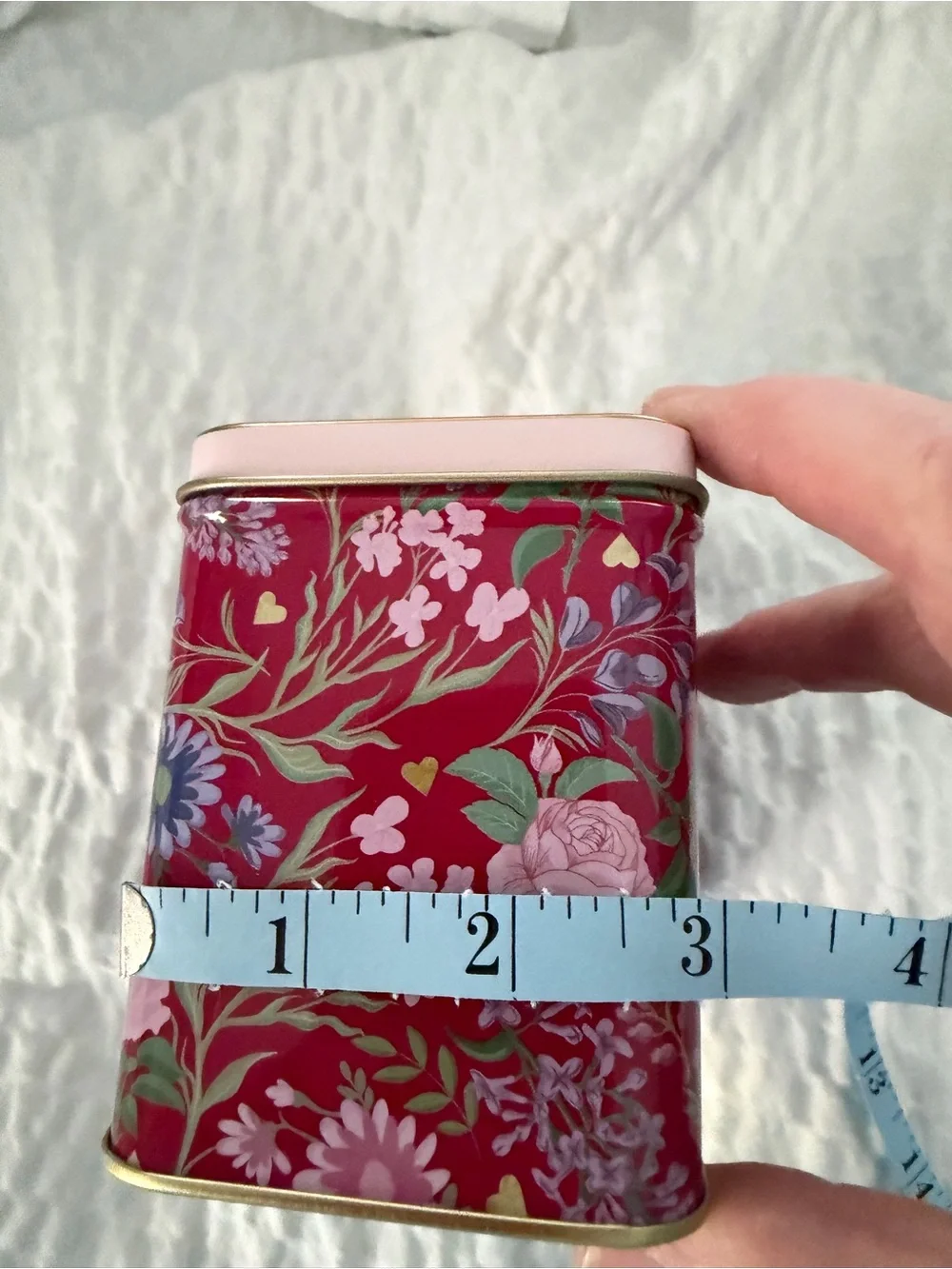 Bridgerton Tea Floral Tin Box - Pink Floral Design nwt - Picture 7 of 7